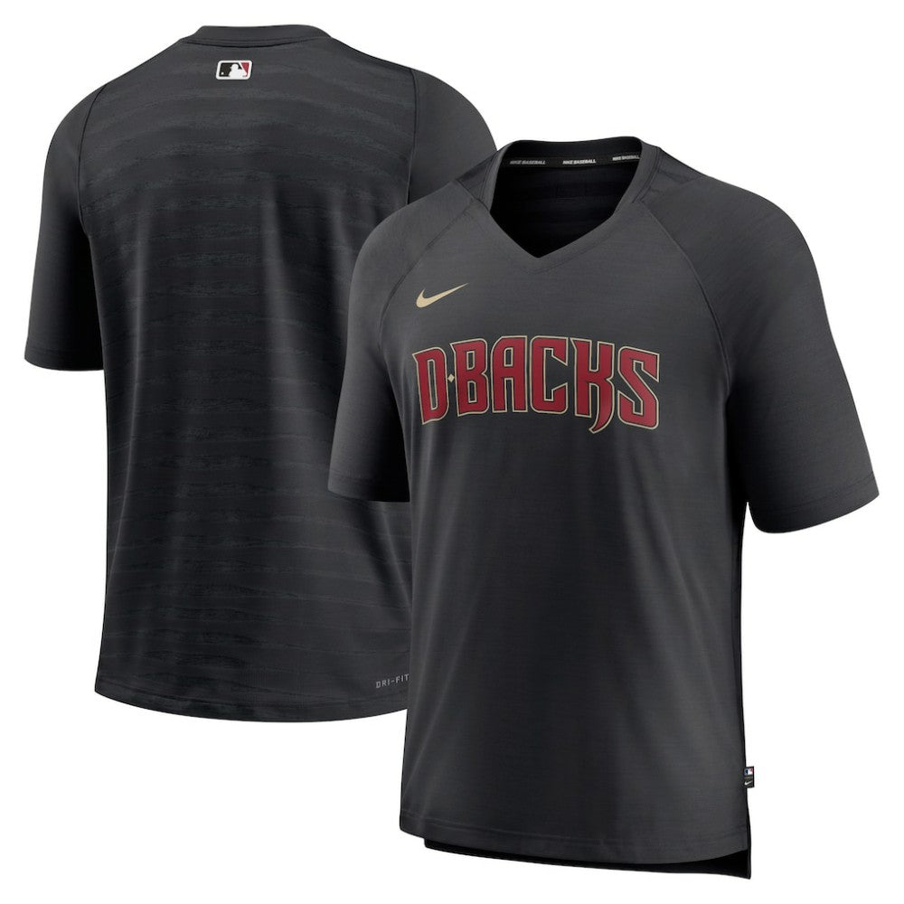 Arizona Diamondbacks Nike Authentic Collection Pregame Raglan Performance V-Neck T-Shirt On Sale