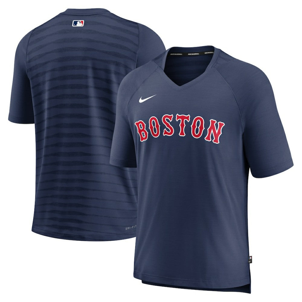 Boston Red Sox Nike Authentic Collection Pregame Raglan Performance V-Neck T-Shirt for sale