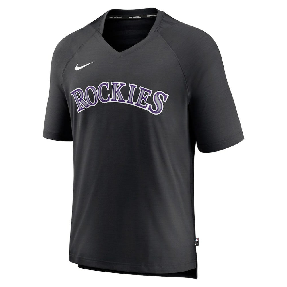 Colorado Rockies Nike Authentic Collection Pregame Raglan Performance V-Neck T-Shirt for sale