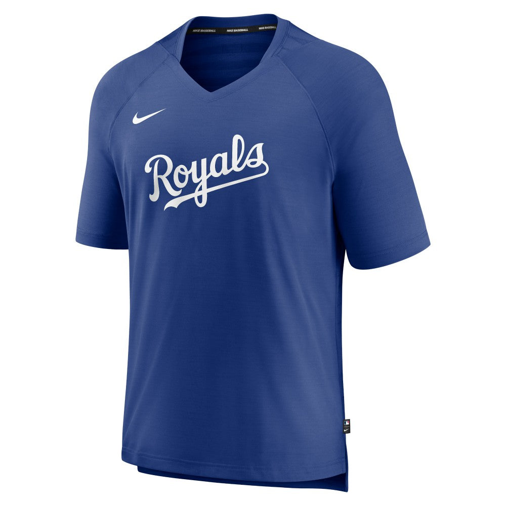 Kansas City Royals Nike Authentic Collection Pregame Raglan Performance V-Neck T-Shirt Clearance