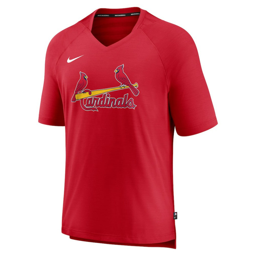 St. Louis Cardinals Nike Authentic Collection Pregame Raglan Performance V-Neck T-Shirt Sale