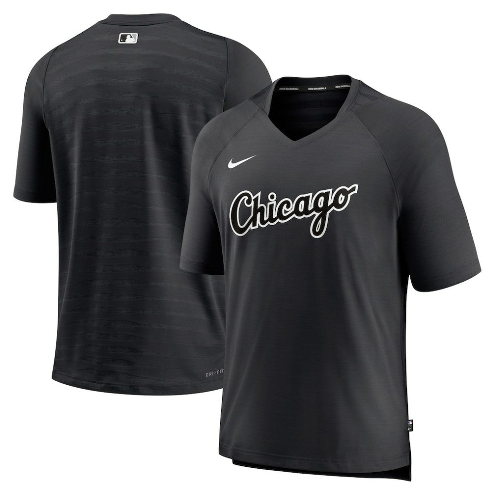 Chicago White Sox Nike Authentic Collection Pregame Raglan Performance V-Neck T-Shirt Near Me