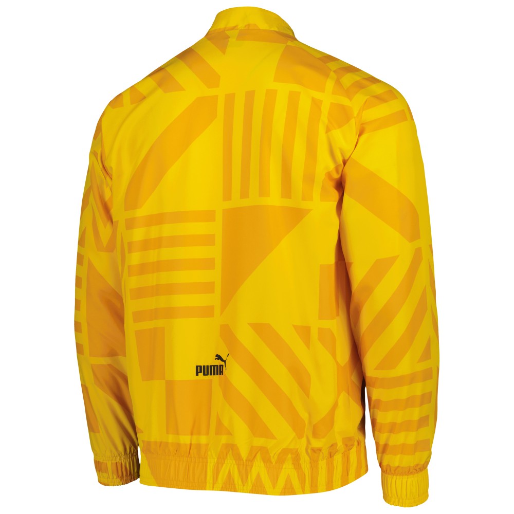Puma Manchester City Pre-Match Raglan Full-Zip Training Jacket - Yellow