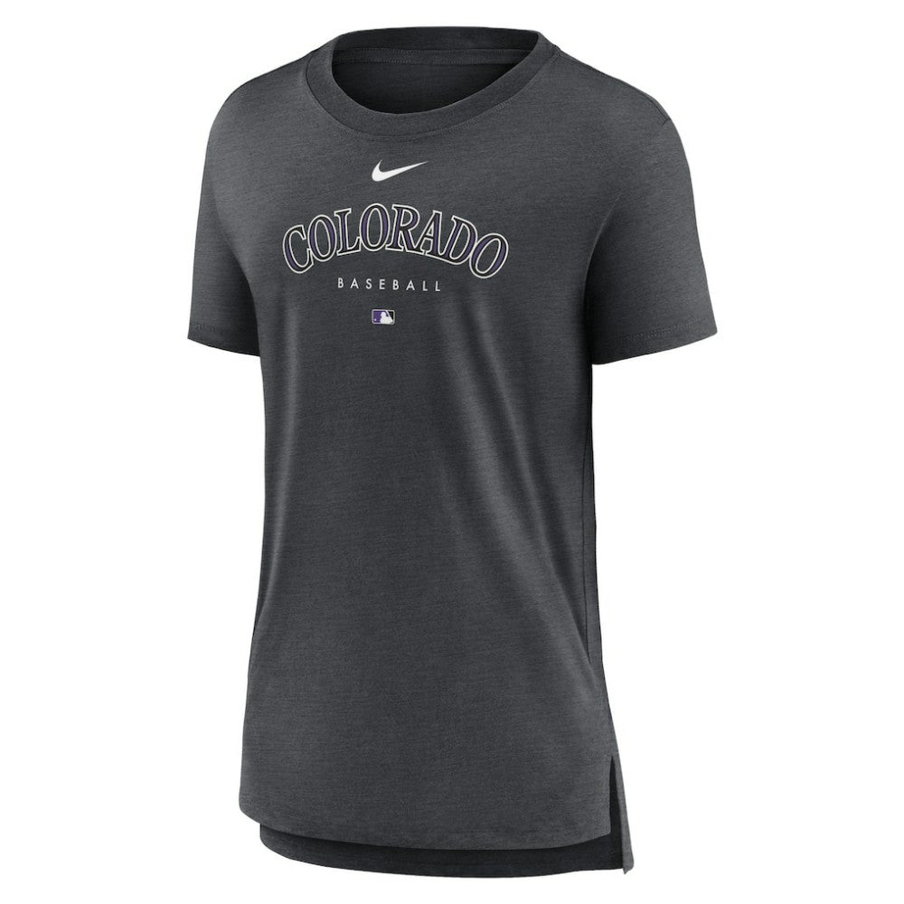Colorado Rockies Nike Women's Authentic Collection Early Work Tri-Blend T-Shirt Clearance