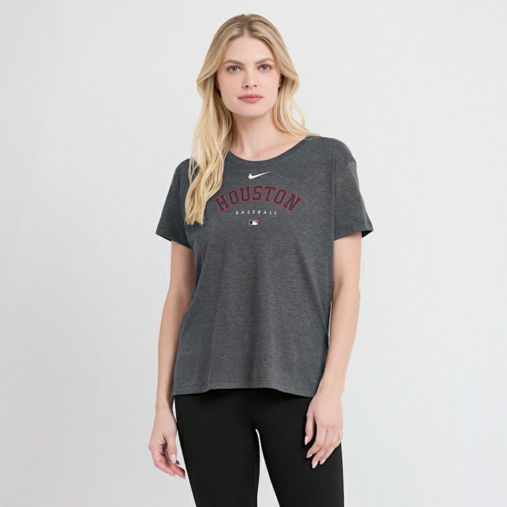 Houston Astros Nike Women's Authentic Collection Early Work Tri-Blend T-Shirt Clearance