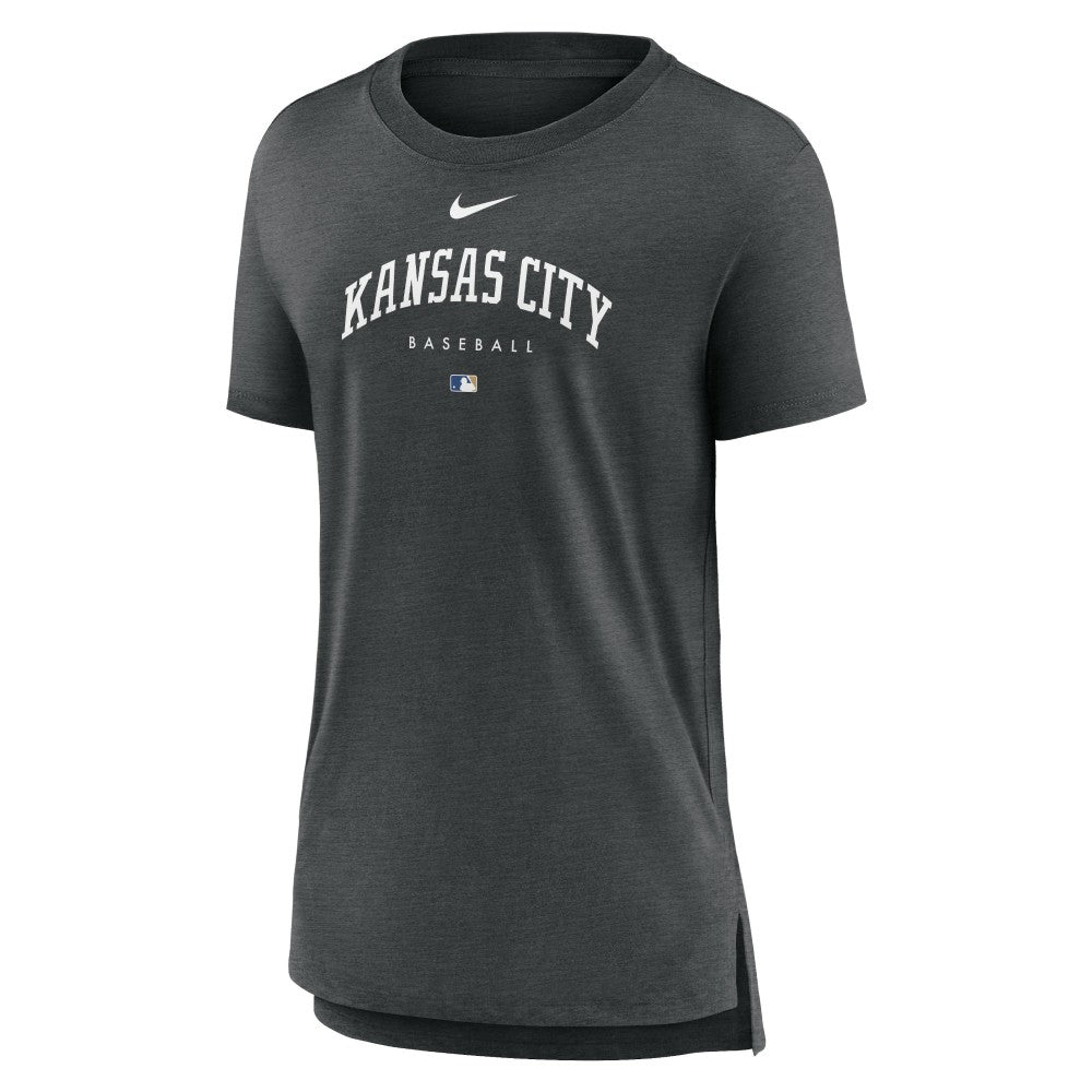 Kansas City Royals Nike Women's Authentic Collection Early Work Tri-Blend T-Shirt Lifestyle