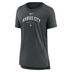 Kansas City Royals Nike Women's Authentic Collection Early Work Tri-Blend T-Shirt Lifestyle