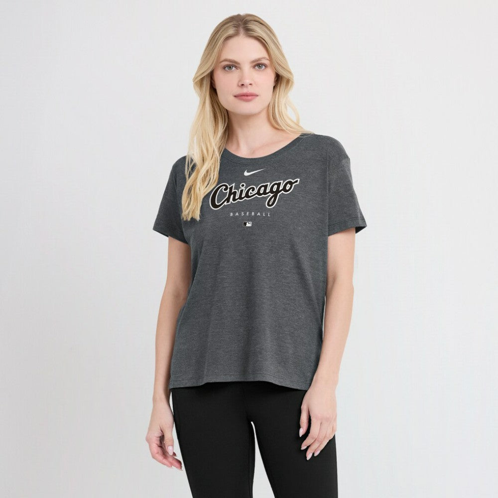 Chicago White Sox Nike Women's Authentic Collection Early Work Tri-Blend T-Shirt Clearance