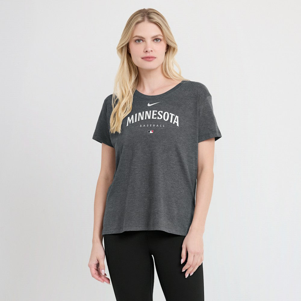 Minnesota Twins Nike Women's Authentic Collection Early Work Tri-Blend T-Shirt Sale