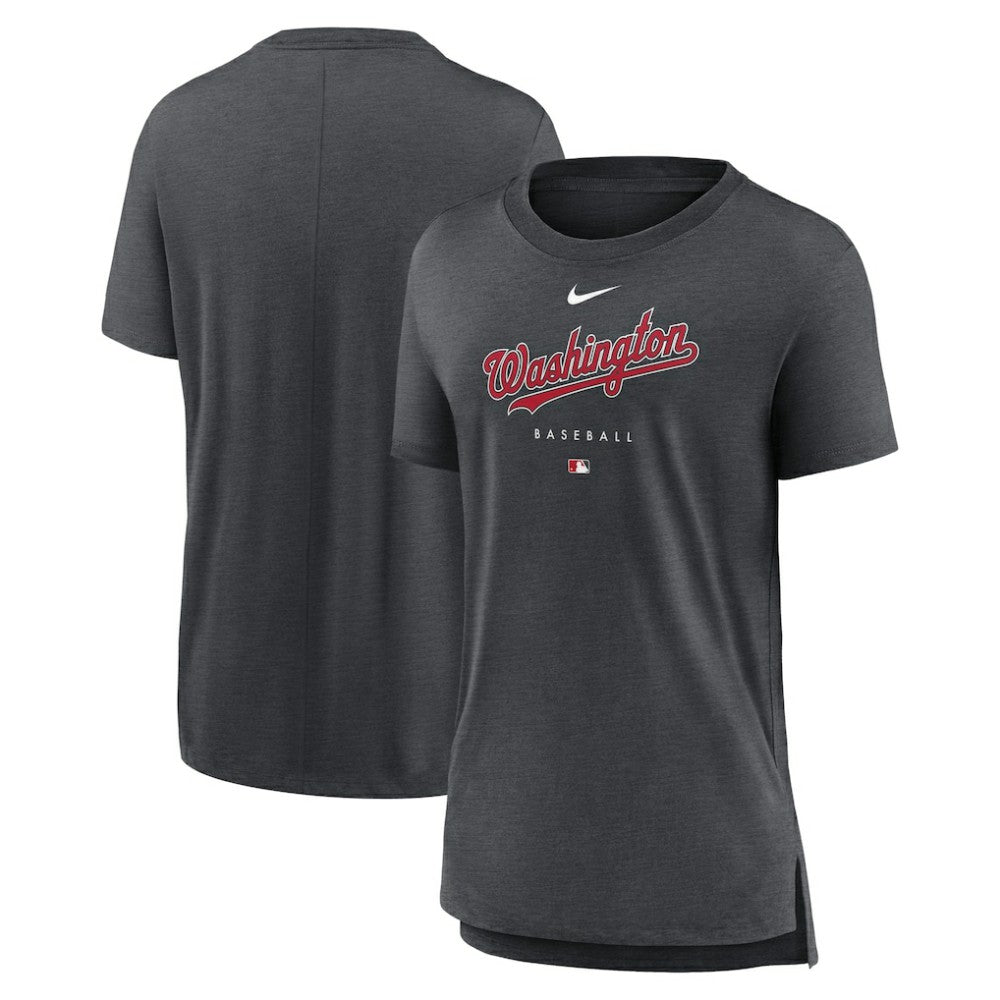 Washington Nationals Nike Women's Authentic Collection Early Work Tri-Blend T-Shirt Lifestyle