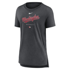 Washington Nationals Nike Women's Authentic Collection Early Work Tri-Blend T-Shirt Lifestyle