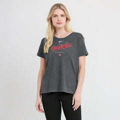 Washington Nationals Nike Women's Authentic Collection Early Work Tri-Blend T-Shirt Lifestyle