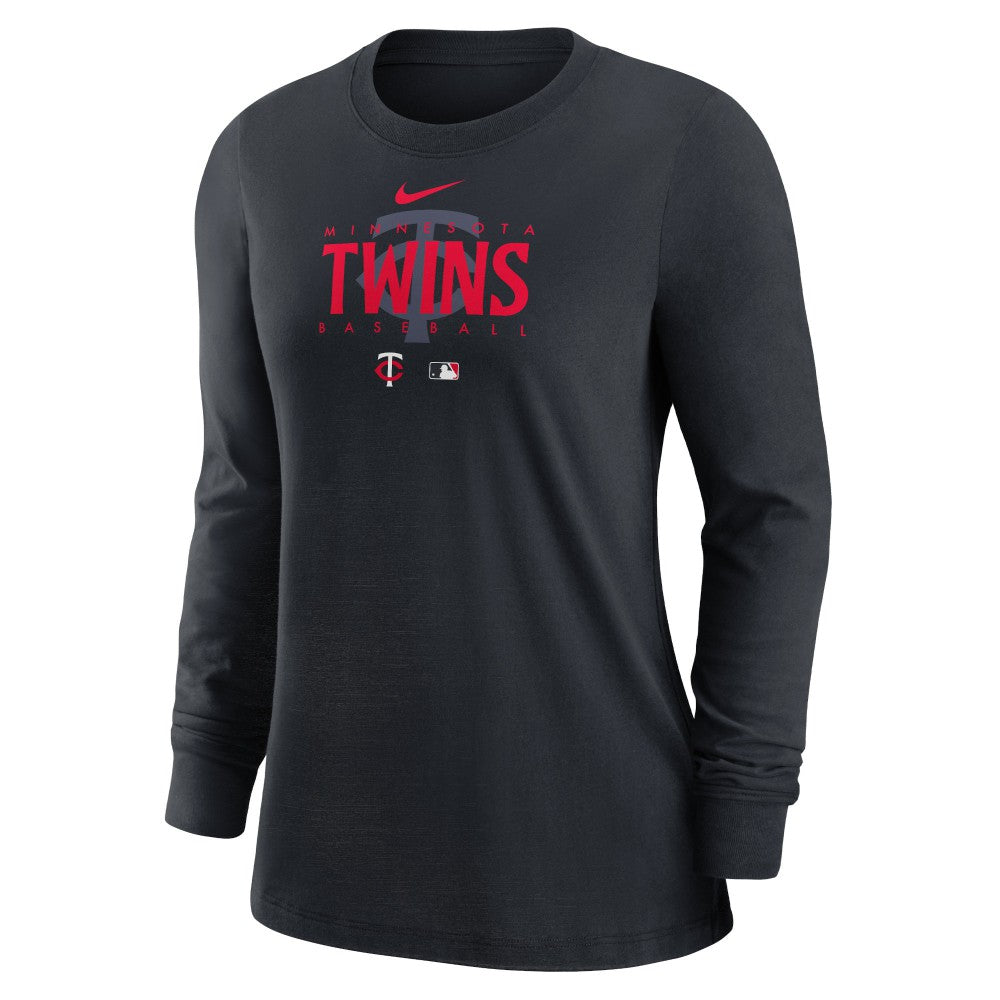 Minnesota Twins Nike Women's Authentic Collection Legend Performance Long Sleeve T-Shirt - On Sale