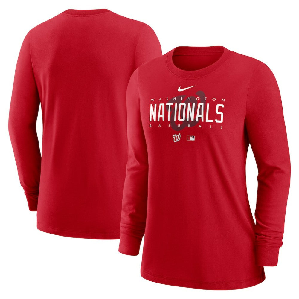 Washington Nationals Nike Women's Authentic Collection Legend Performance Long Sleeve T-Shirt Lifestyle
