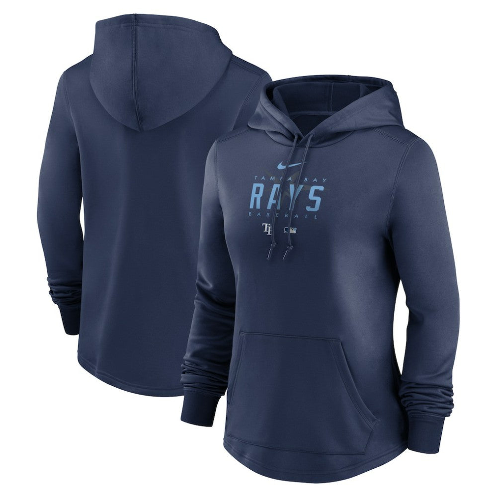 Tampa Bay Rays Nike Women's Authentic Collection Pregame Performance Pullover Hoodie Lifestyle