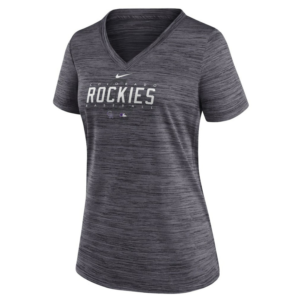 Colorado Rockies Nike Women's Authentic Collection Velocity Practice Performance V-Neck T-Shirt Online