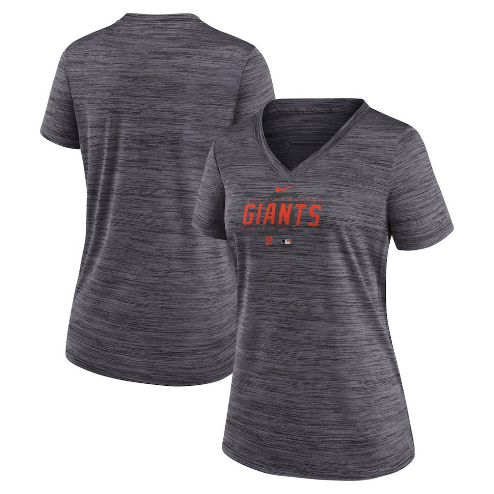 San Francisco Giants Nike Women's Authentic Collection Velocity Practice Performance V-Neck T-Shirt Sale