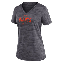 San Francisco Giants Nike Women's Authentic Collection Velocity Practice Performance V-Neck T-Shirt Sale