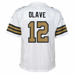 Chris Olave New Orleans Saints Youth Game Jersey White - Nike