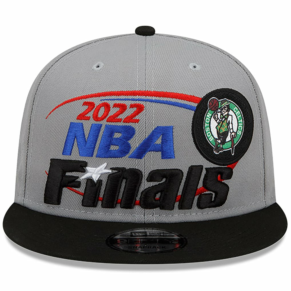 New Era - Boston Celtics 2022 Eastern Conference Champions Locker Room 9FIFTY Snapback Adjustable Hat - Gray/Black