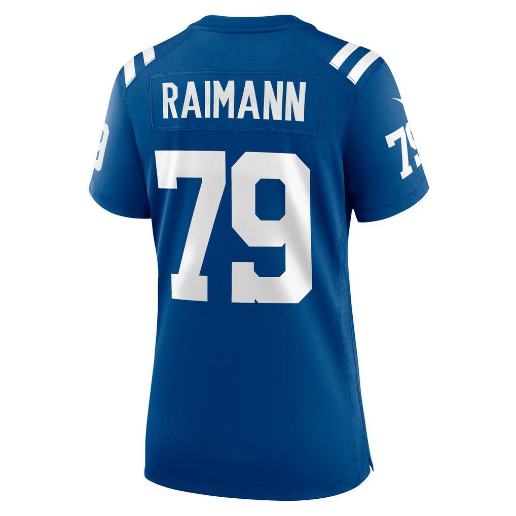 Bernhard Raimann Indianapolis Colts Women's Player Game Jersey Royal - Nike