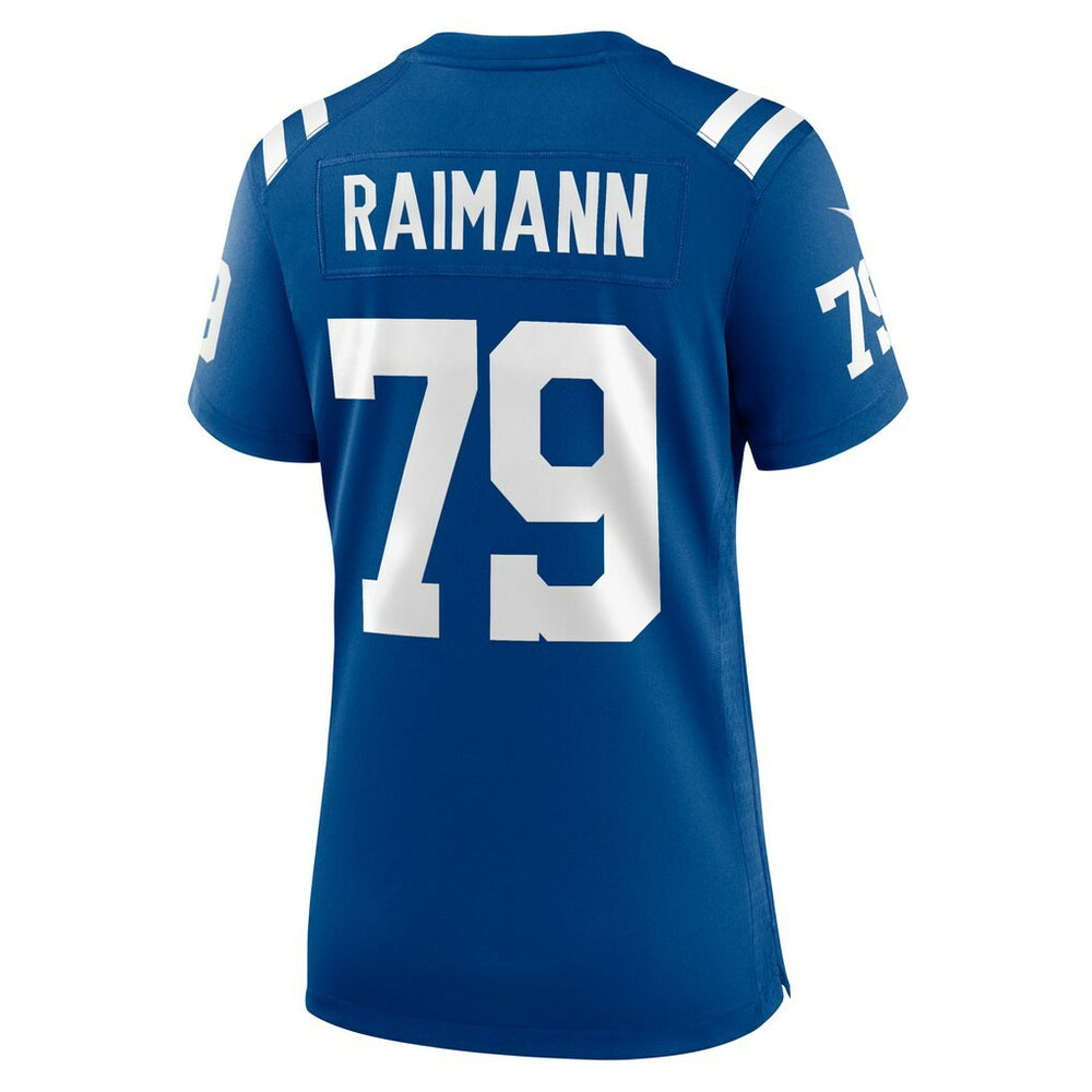 Bernhard Raimann Indianapolis Colts Women's Player Game Jersey Royal - Nike