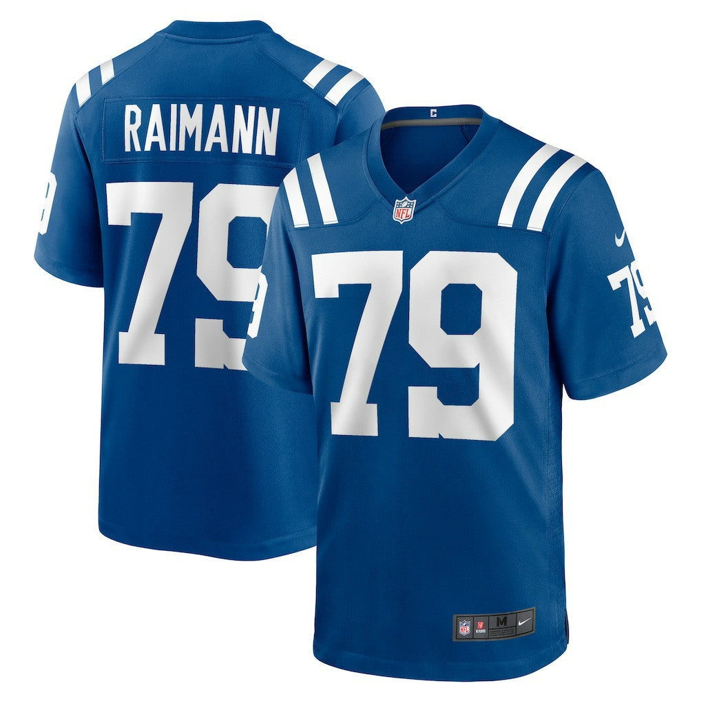 Bernhard Raimann Indianapolis Colts Player Game Jersey Royal - Nike