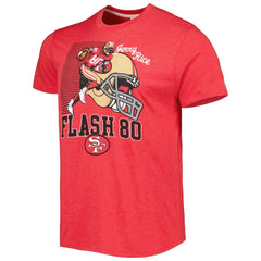 Jerry Rice San Francisco 49ers Homage Unisex Caricature Retired Player Tri-Blend T-Shirt Scarlet - NFL
