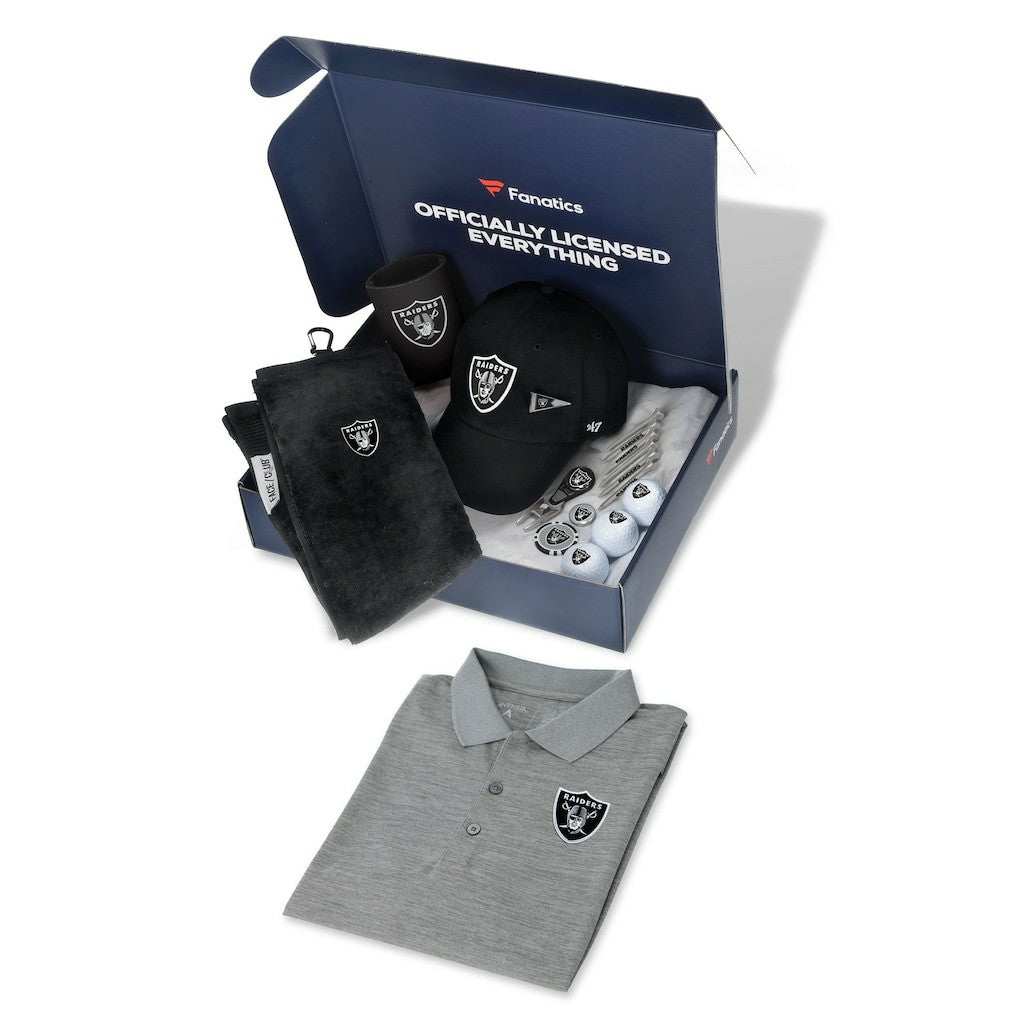 Las Vegas Raiders WinCraft Pack Golf Themed Gift Box $155+ Value - Fanatics