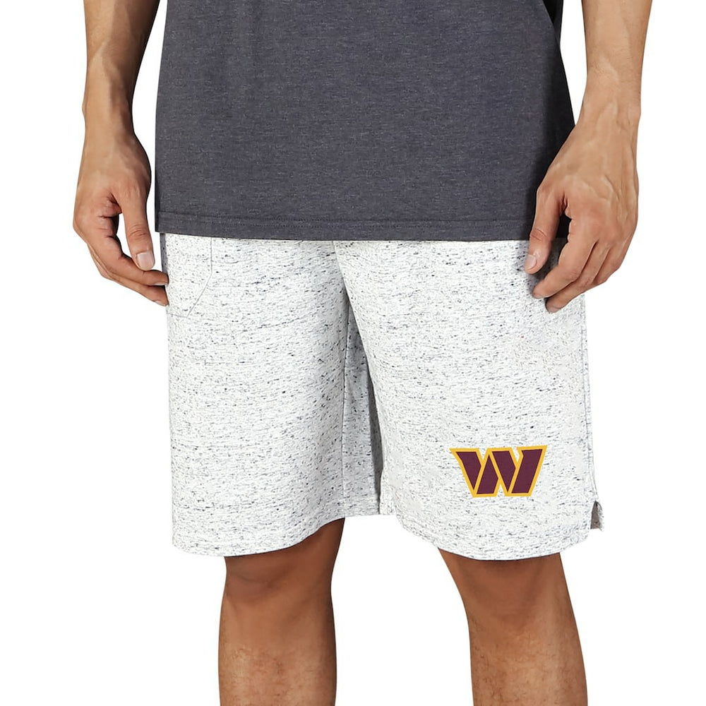 Washington Commanders Concepts Sport Logo Throttle Knit Jam Shorts White/Charcoal - NFL
