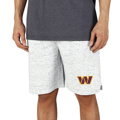 Washington Commanders Concepts Sport Logo Throttle Knit Jam Shorts White/Charcoal - NFL