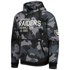 Las Vegas Raiders The Wild Collective Camo Pullover Hoodie Black - NFL