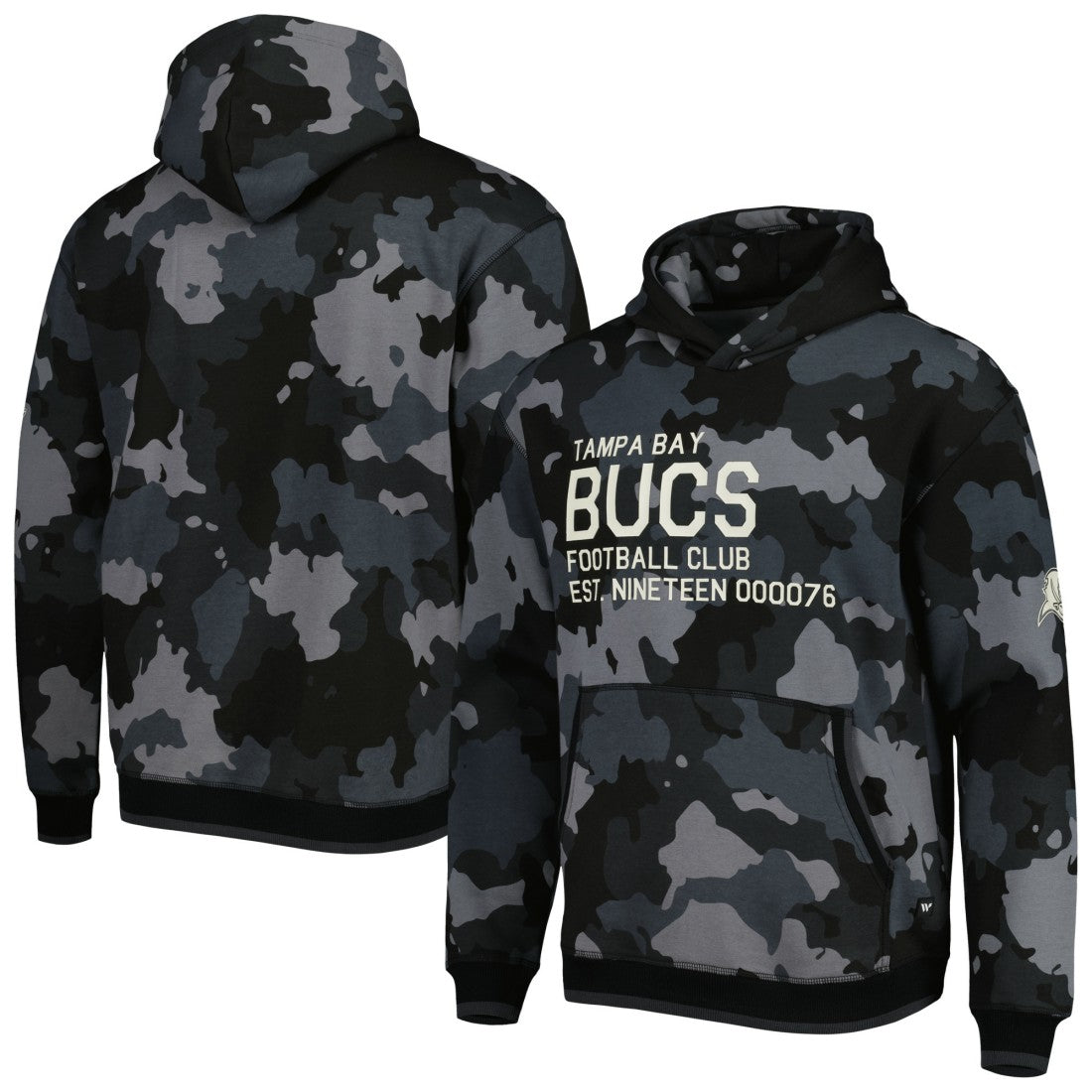 Tampa Bay Buccaneers The Wild Collective Camo Pullover Hoodie Black - NFL