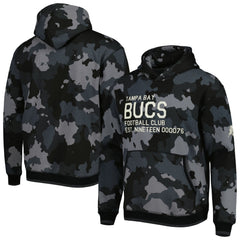 Tampa Bay Buccaneers The Wild Collective Camo Pullover Hoodie Black - NFL