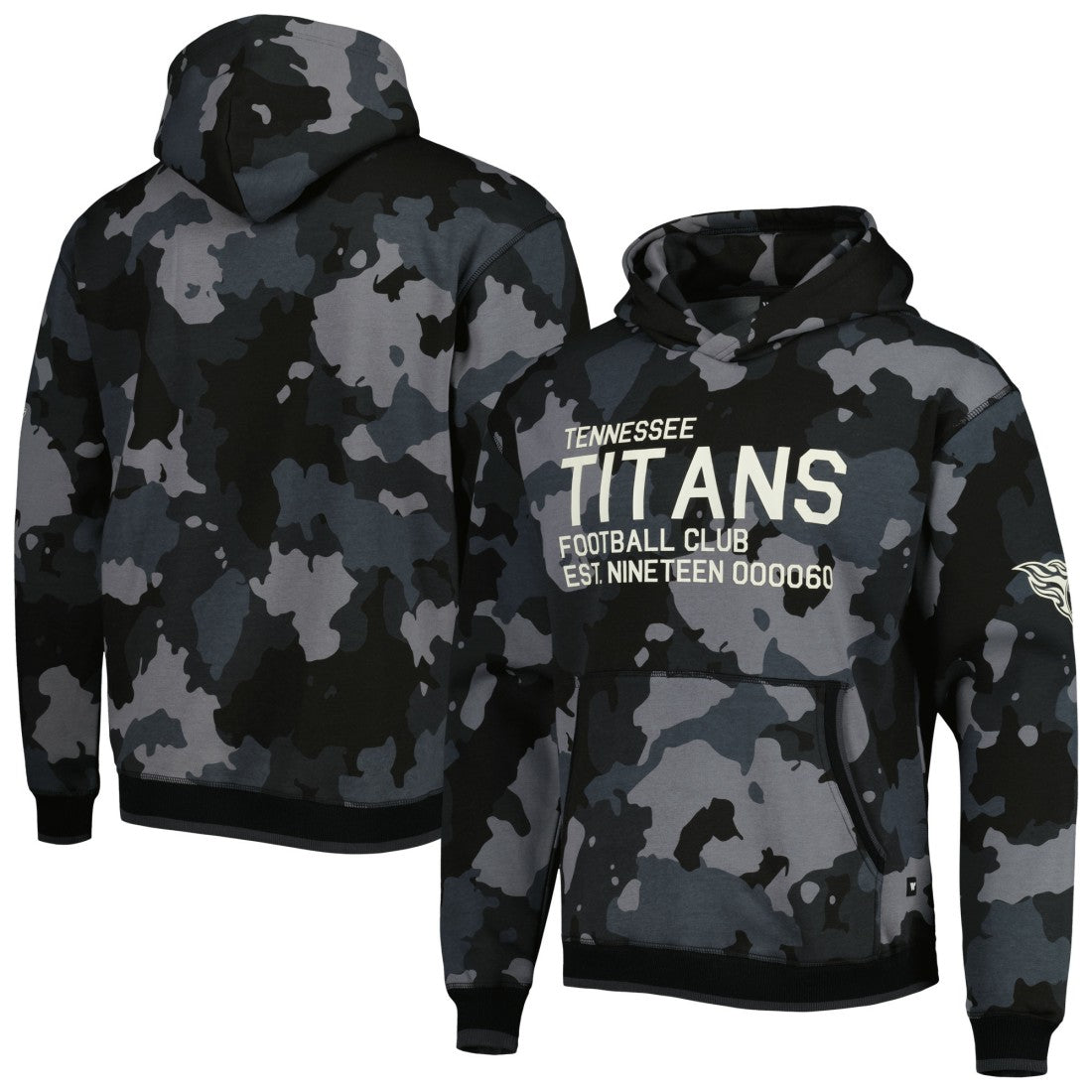 Tennessee Titans The Wild Collective Camo Pullover Hoodie Black - NFL