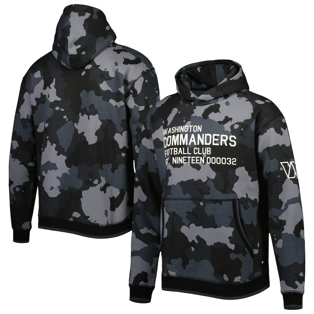 Washington Commanders The Wild Collective Camo Pullover Hoodie Black - NFL
