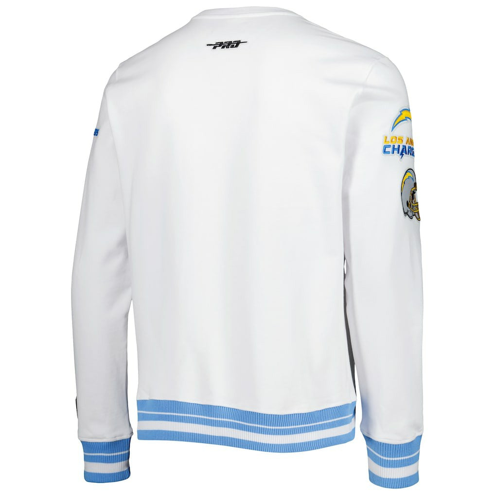 LA Chargers Pro Standard White Mash Up Pullover Sweatshirt - NFL