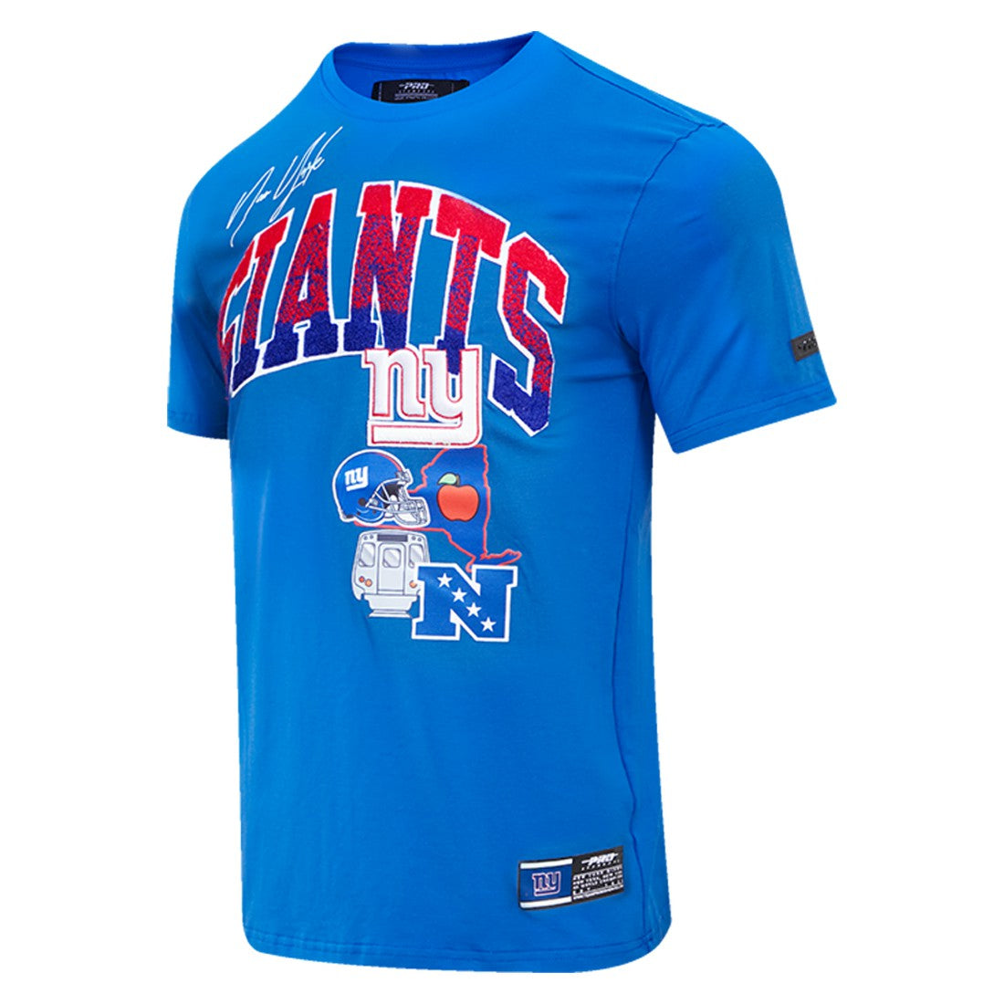 New York Giants Pro Standard Super Bowl XLVI Patch Hometown Collection T-Shirt Royal - NFL