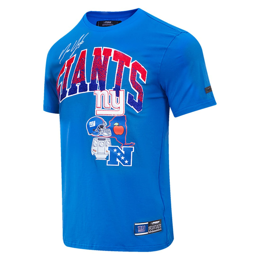 New York Giants Pro Standard Super Bowl XLVI Patch Hometown Collection T-Shirt Royal - NFL