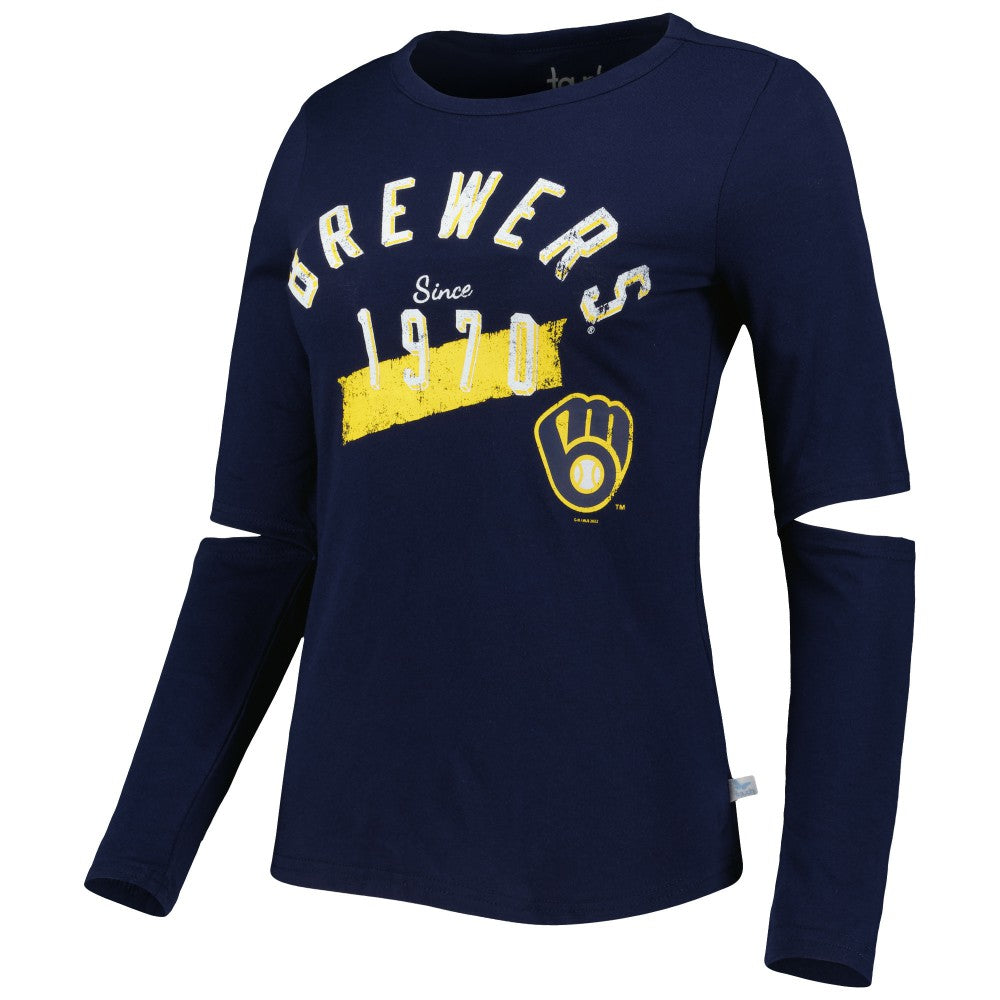 Milwaukee Brewers Touch Women's Formation Long Sleeve T-Shirt Online