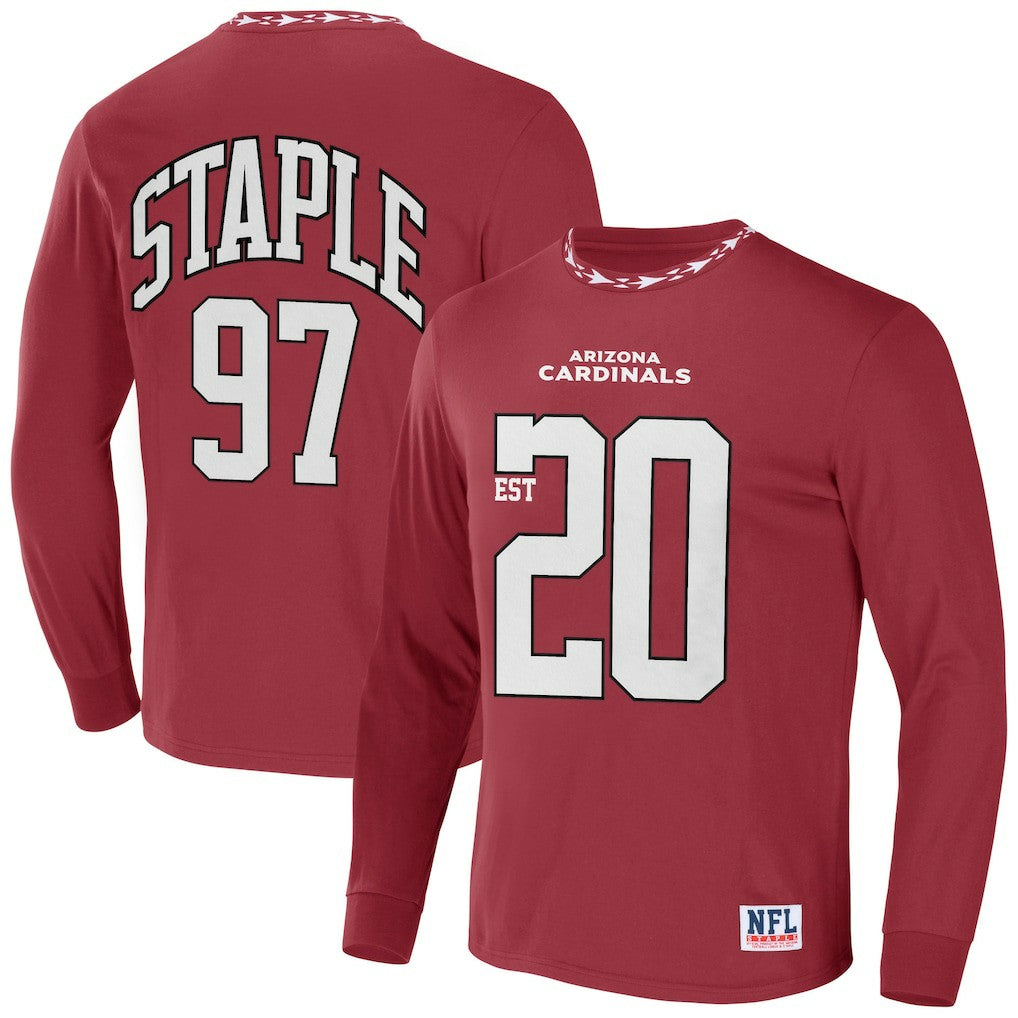 Arizona Cardinals NFL x Staple Core Team Long Sleeve T-Shirt Red - NFL