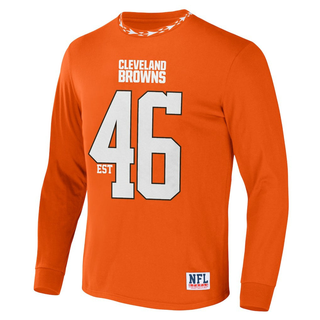 Cleveland Browns NFL x Staple Core Team Long Sleeve T-Shirt Orange - NFL