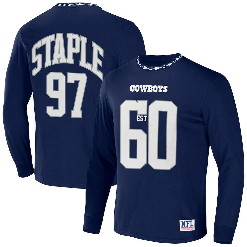 Dallas Cowboys NFL x Staple Core Team Long Sleeve T-Shirt Navy - NFL