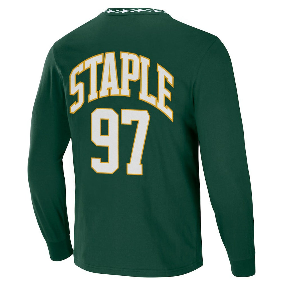 Green Bay Packers NFL x Staple Core Team Long Sleeve T-Shirt Hunter Green - NFL