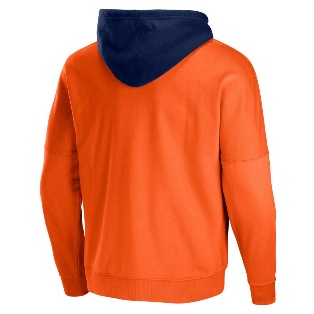 Denver Broncos NFL x Staple Throwback Vintage Wash Pullover Hoodie Orange - NFL