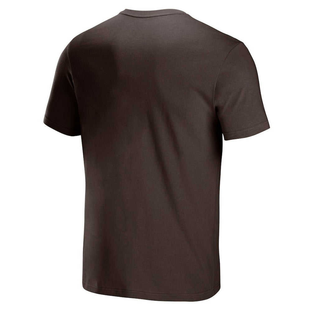 Cleveland Browns NFL x Staple Logo Lockup T-Shirt Brown - NFL