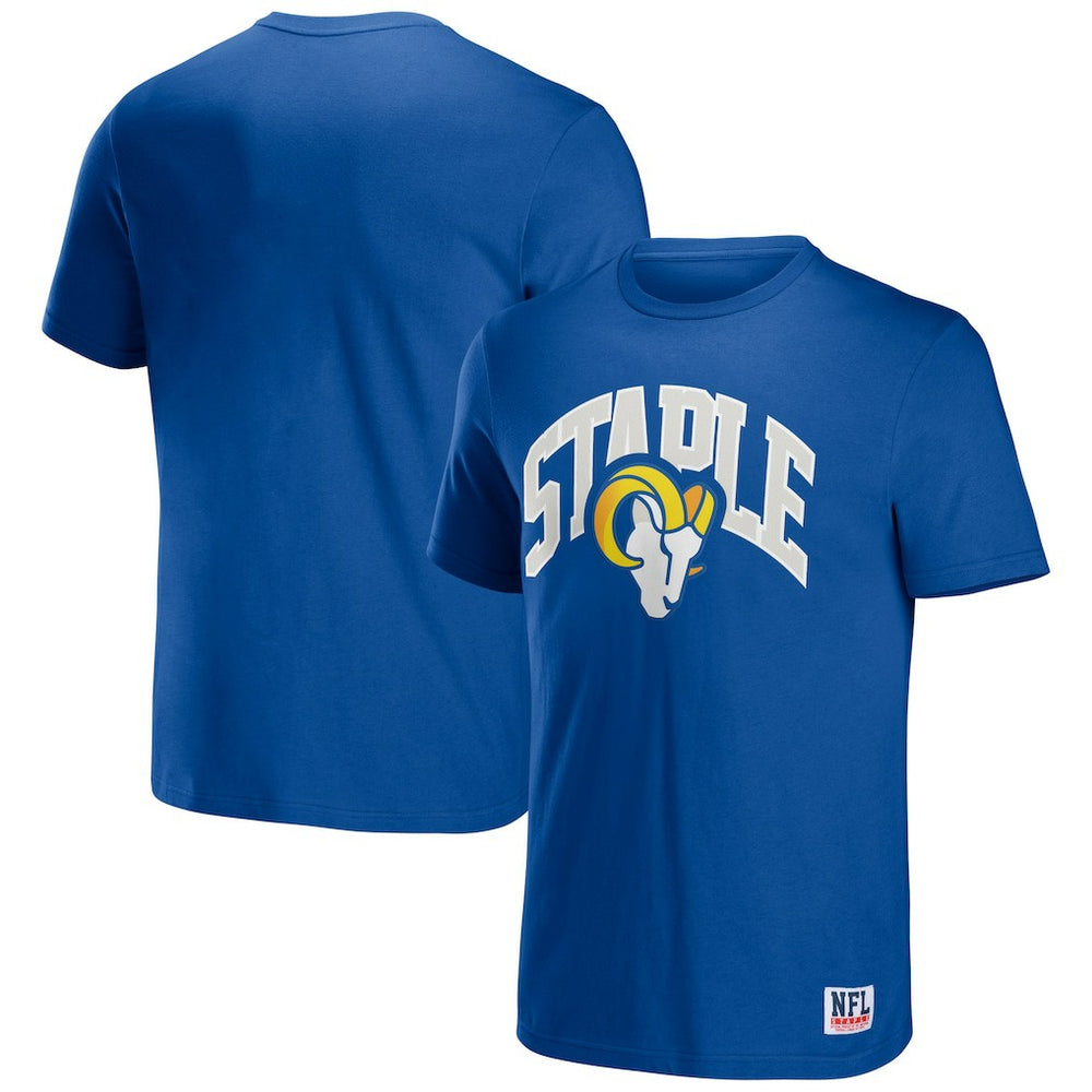 Los Angeles Rams NFL x Staple Logo Lockup T-Shirt Royal - NFL
