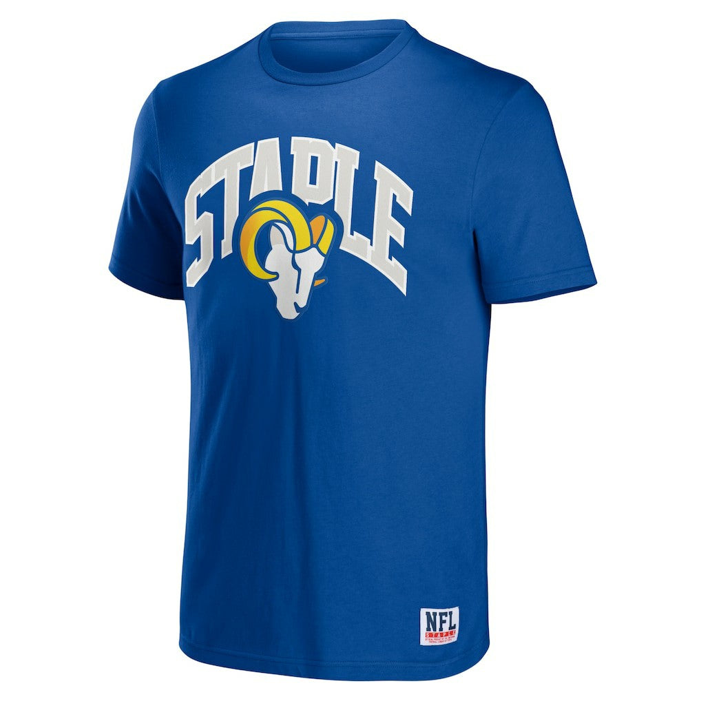 Los Angeles Rams NFL x Staple Logo Lockup T-Shirt Royal - NFL