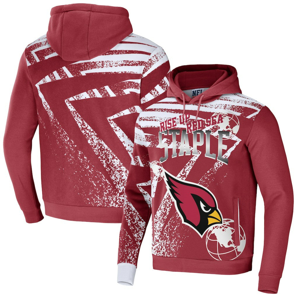 Arizona Cardinals NFL x Staple All Over Print Pullover Hoodie Cardinal - NFL