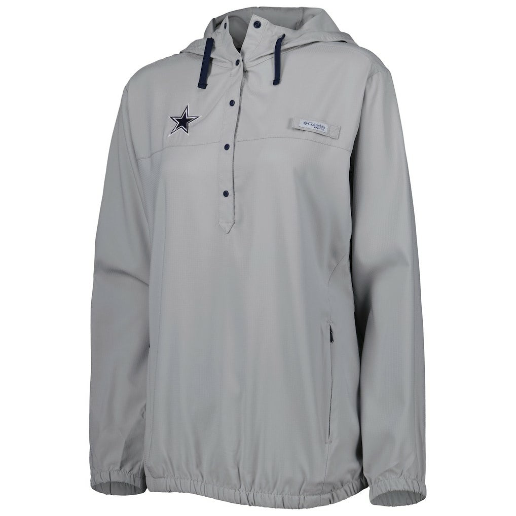 Dallas Cowboys Women's Tamiami Omni-Shade Pullover Hoodie Gray - Columbia